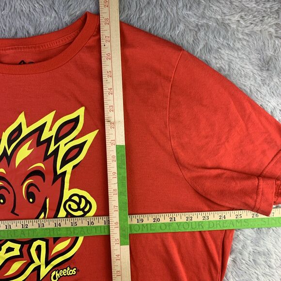 Cheetos Flamin Hot Shirt Mens 2X Red Short Sleeve Flame Fire Mad Engine Tee - Picture 5 of 7
